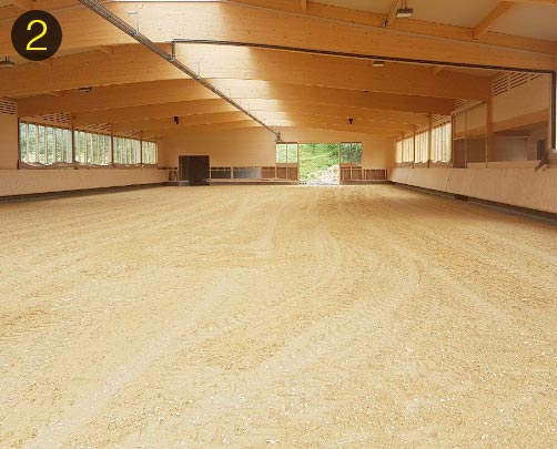 OTTO-ArenaTex footing on the indoor arena surface