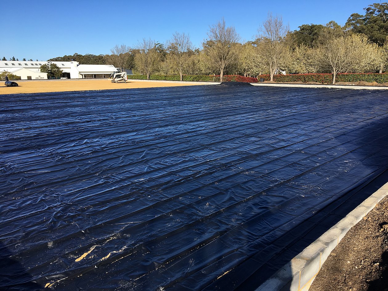 Installation of the PVC liner